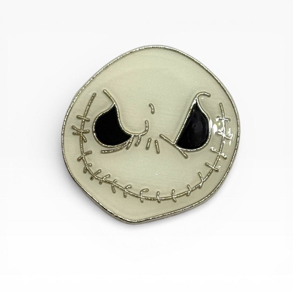 Disney Pin Jack Skellington Face Nightmare Before Christmas Enamel Pin - Picture 1 of 2